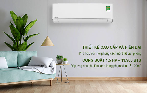 Máy lạnh Panasonic CU/CS-XU12ZKH-8 - Thiết kế cao cấp hiện đại, công suất làm lạnh 1.5 HP
